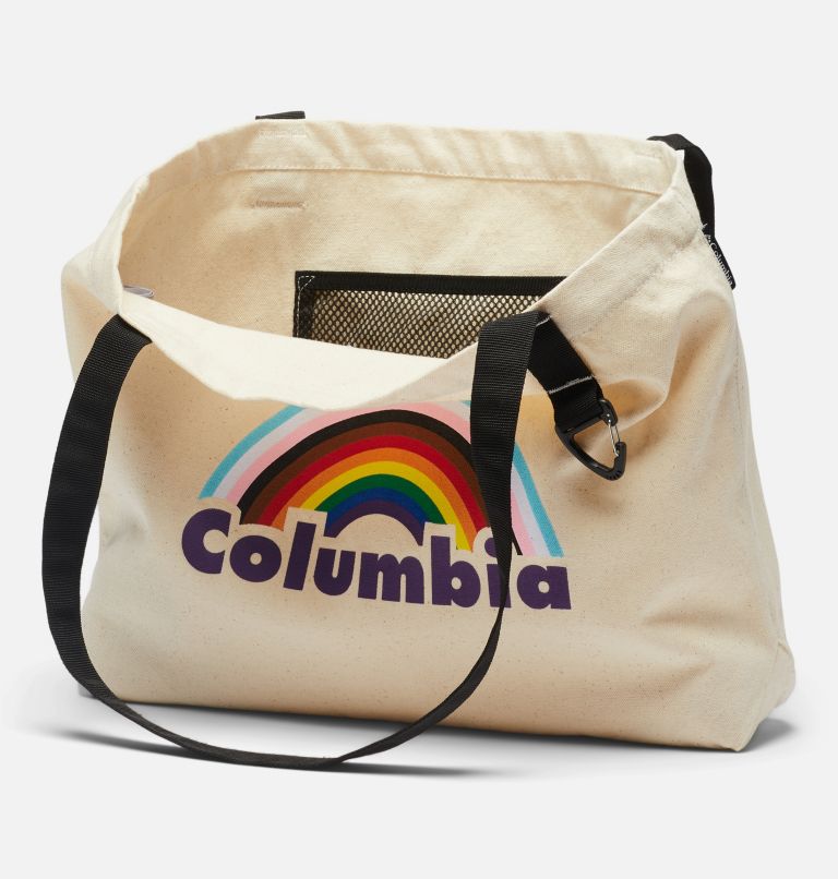 Thumbnail: Camp Henry Tote | 110 | O/S, Color: Undyed Canvas, Multi Rainbow Pride, image 3