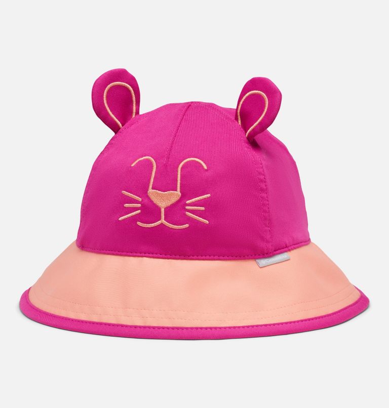 Youth Tiny Animal Bucket Hat | 665 | O/S, Color: Wild Fuchsia, Coral Reef, image 1