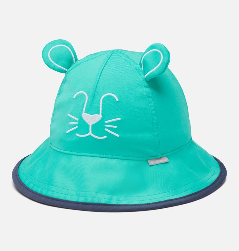 Toddler Tiny Animal Bucket Hat | 362 | O/S, Color: Electric Turquoise, White, image 1