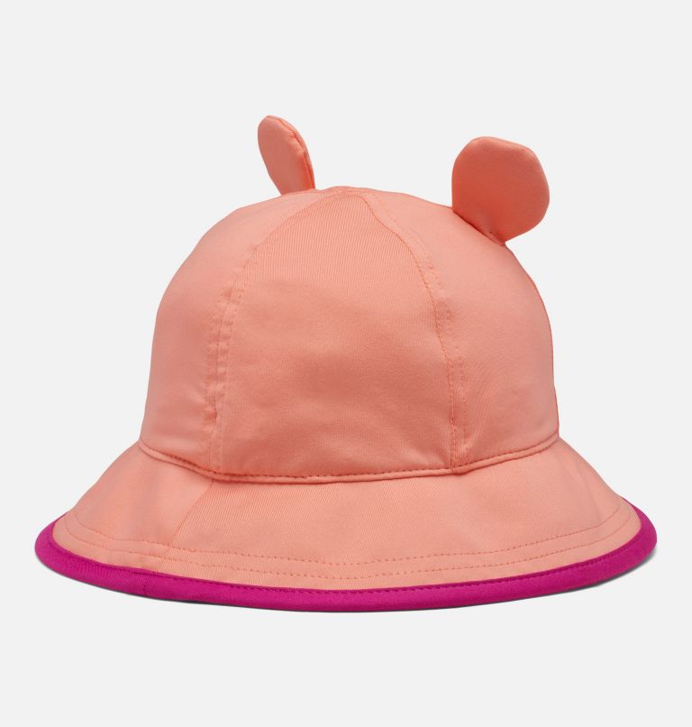 Toddler Tiny Animal Bucket Hat, Color: Coral Reef, White, image 2