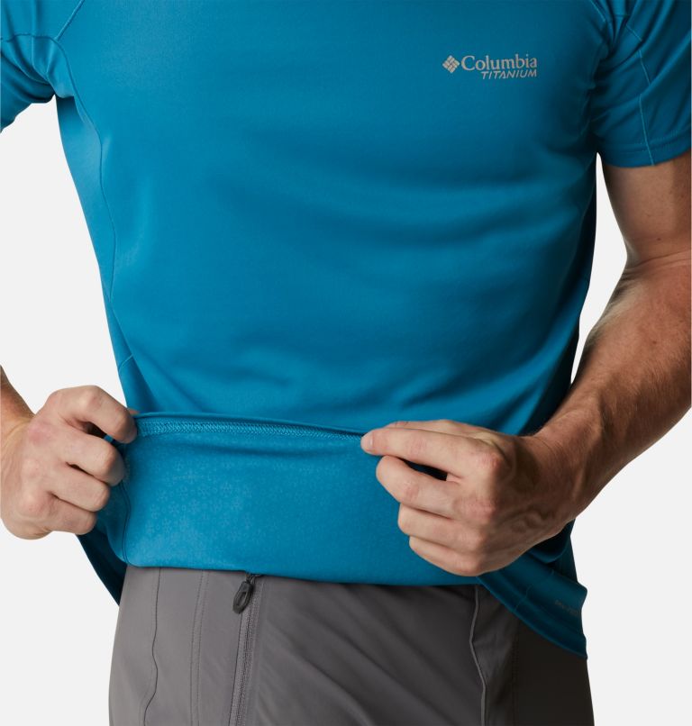 Men's Titan Pass Short Sleeve Shirt, Color: Deep Marine
