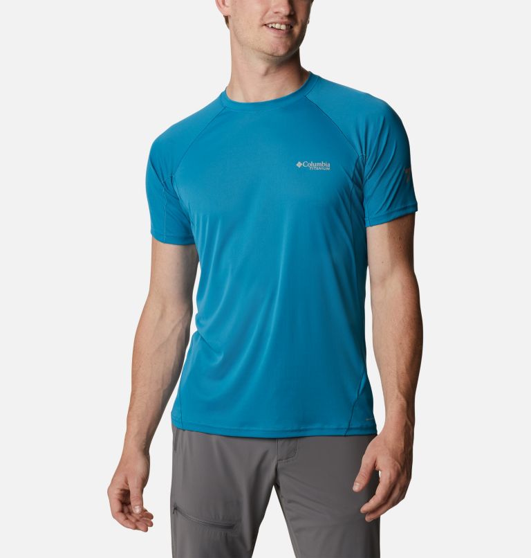 Men's Titan Pass Short Sleeve Shirt, Color: Deep Marine, image 1