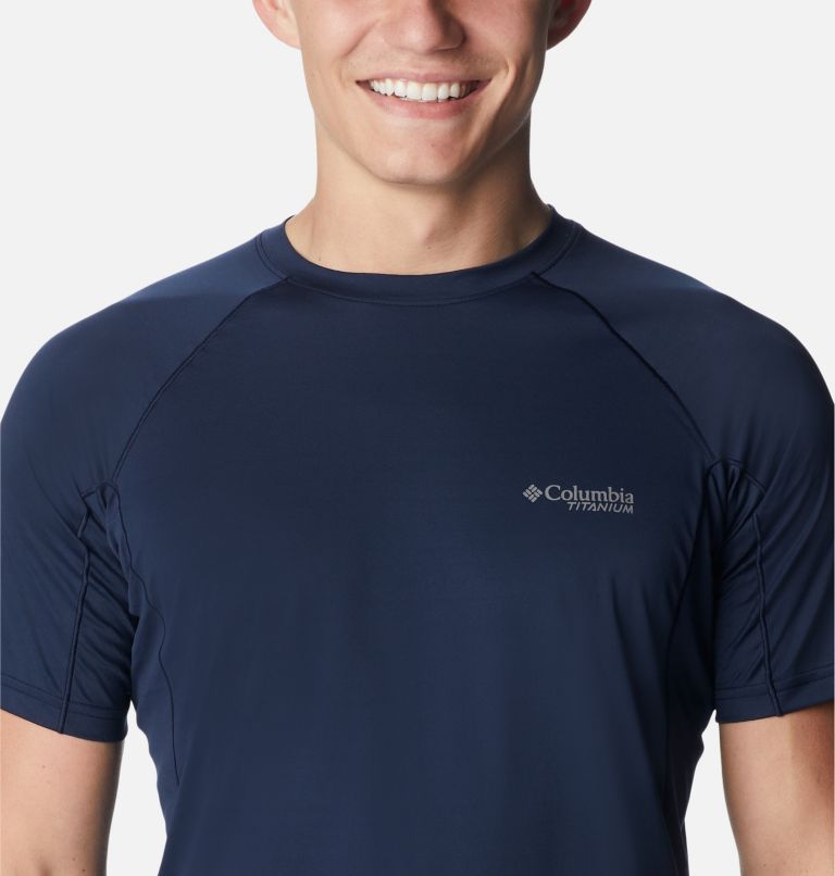 Men's Titan Pass Short Sleeve Shirt, Color: Collegiate Navy, image 4