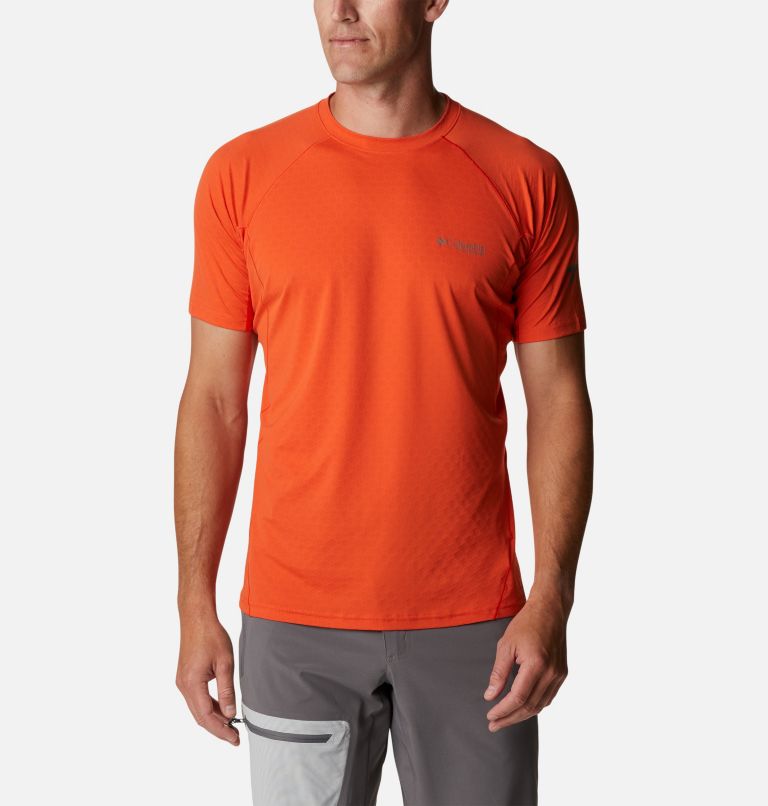 Men's Titan Pass Short Sleeve Shirt, Color: Red Quartz, image 1