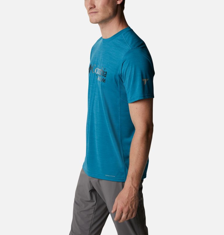 Men's Titan Pass Graphic T-Shirt, Color: Deep Marine, Titanium Burst Graphic