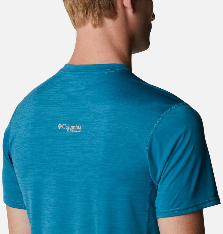 Men's Titan Pass Graphic T-Shirt, Color: Deep Marine, Titanium Burst Graphic, image 5