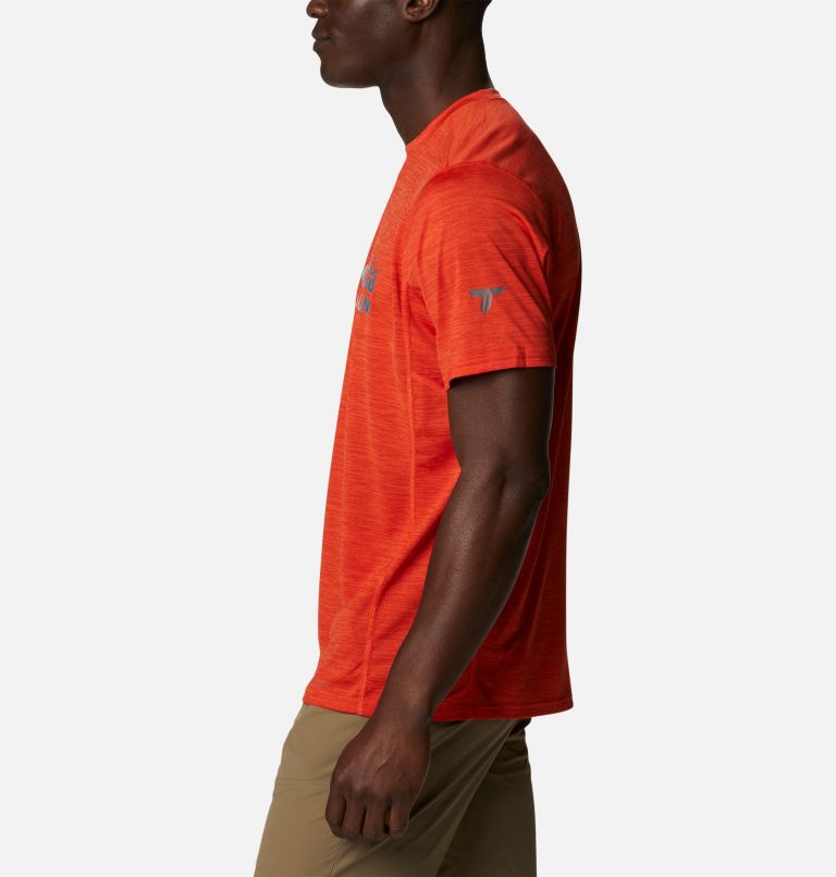 Men's Titan Pass Graphic T-Shirt, Color: Red Quartz, Titanium Burst Graphic, image 3