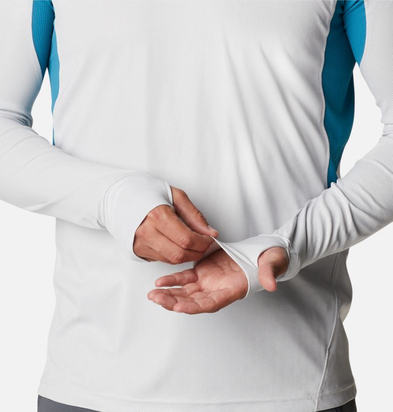 Titan Pass 2.0 technisches Longsleeve T-Shirt für Männer, Color: Nimbus Grey, Deep Marine, image 6