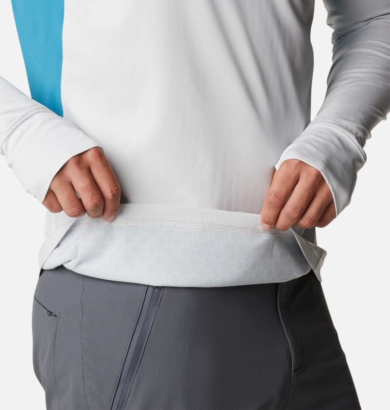 Titan Pass 2.0 technisches Longsleeve T-Shirt für Männer, Color: Nimbus Grey, Deep Marine, image 7