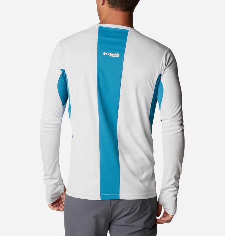 Titan Pass 2.0 technisches Longsleeve T-Shirt für Männer, Color: Nimbus Grey, Deep Marine, image 2