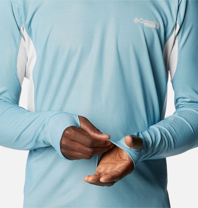 M Titan Pass Sun Deflector LS Tee 2.0 | 400 | XXL, Color: Deep Marine, Nimbus Grey, image 6