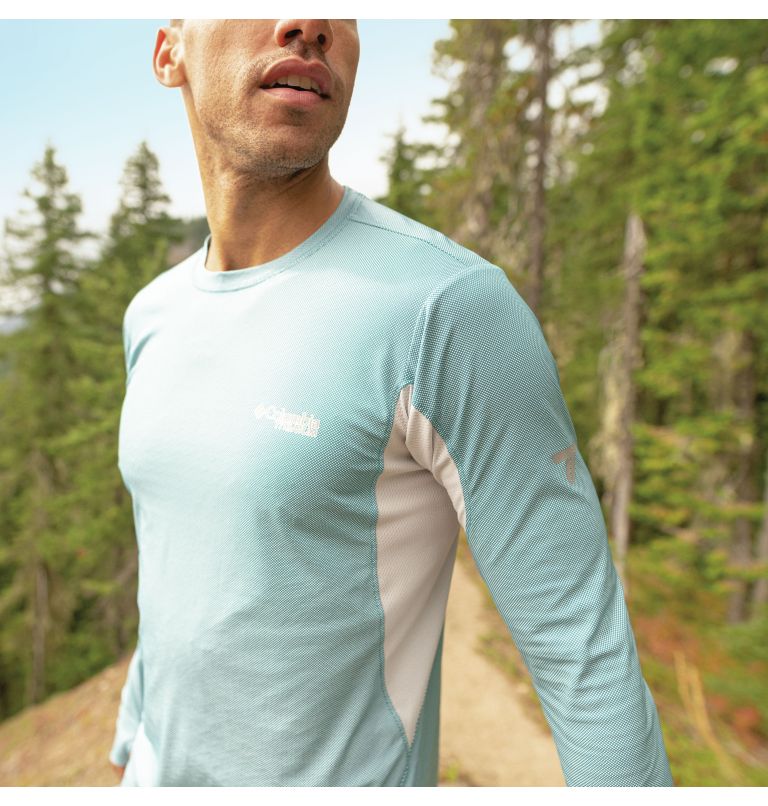 M Titan Pass Sun Deflector LS Tee 2.0 | 400 | XXL, Color: Deep Marine, Nimbus Grey, image 9