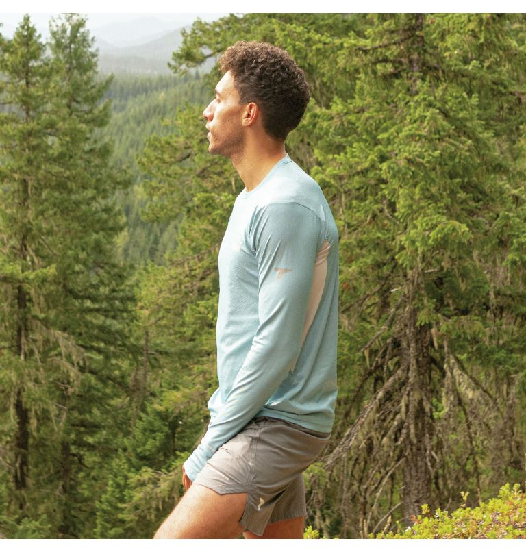 M Titan Pass Sun Deflector LS Tee 2.0 | 400 | XXL, Color: Deep Marine, Nimbus Grey, image 10