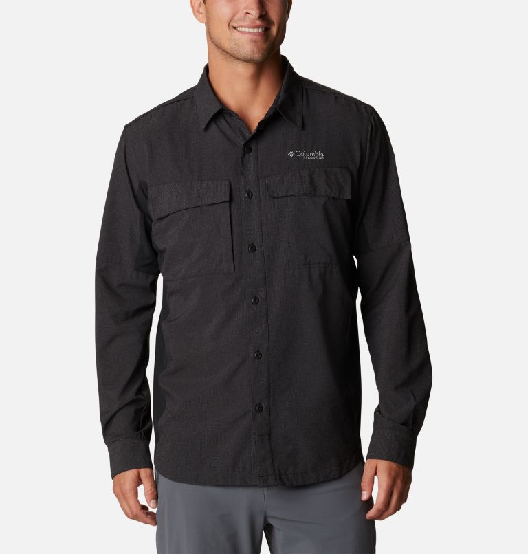 Men's Titan Pass Irico Long Sleeve Shirt, Color: Black