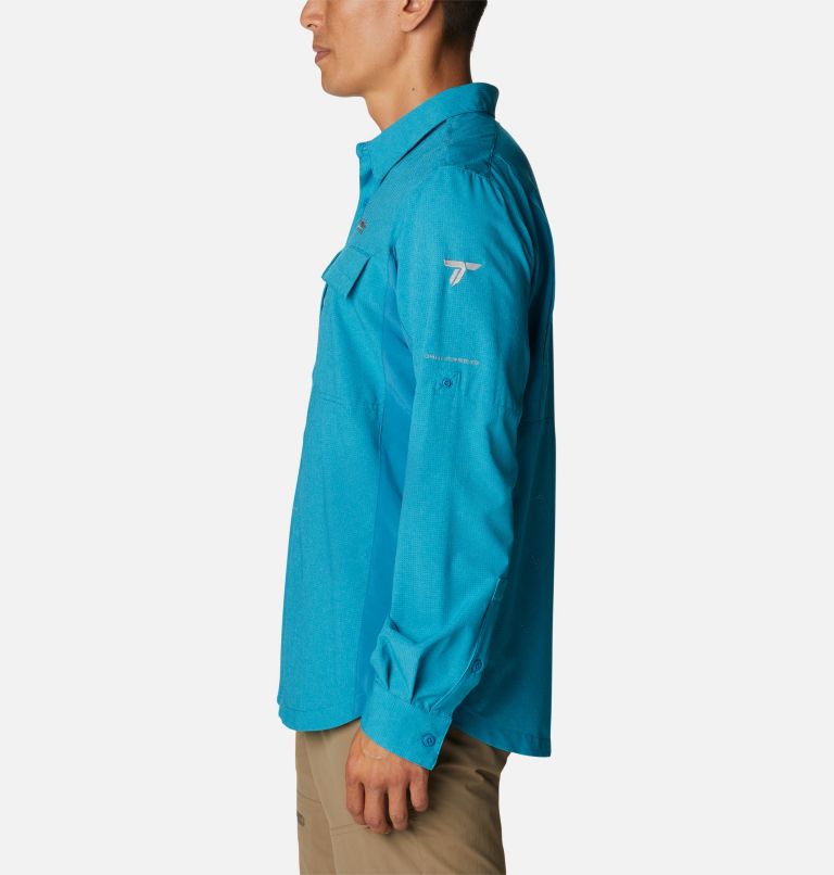 Thumbnail: Men's Titan Pass Irico Long Sleeve Shirt, Color: Deep Marine, image 3