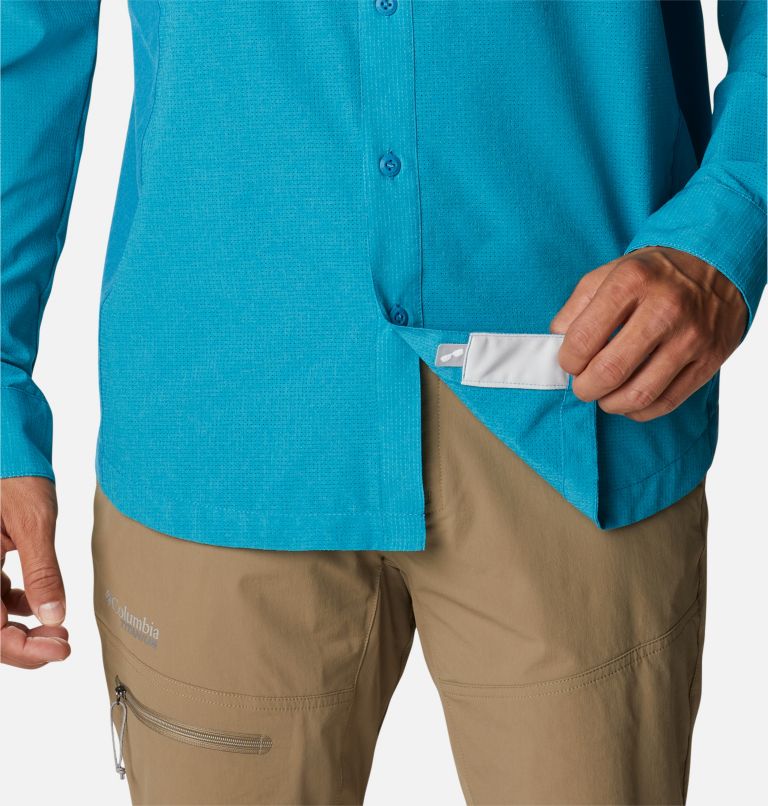 Men's Titan Pass Irico Long Sleeve Shirt, Color: Deep Marine, image 6
