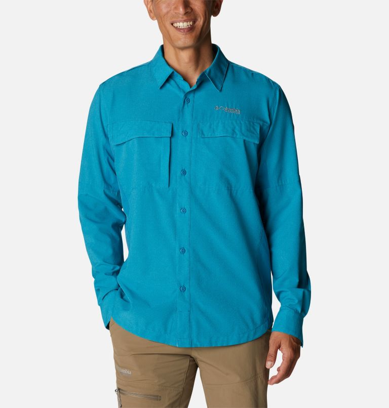 Thumbnail: Men's Titan Pass Irico Long Sleeve Shirt, Color: Deep Marine, image 1
