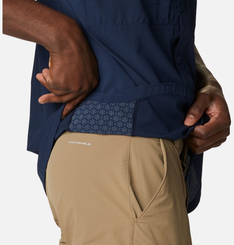 Men's Titan Pass Irico Long Sleeve Shirt, Color: Collegiate Navy