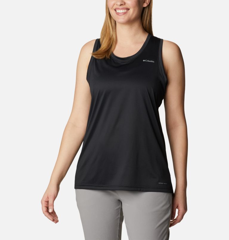 Columbia Womens Training Windgates Cropped Tank Top In Black