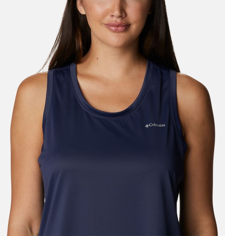 Women's Columbia Hike Technical Tank, Color: Nocturnal, image 4