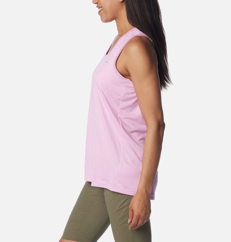 Women's Columbia Hike Tank, Color: Cosmos Heather, image 3