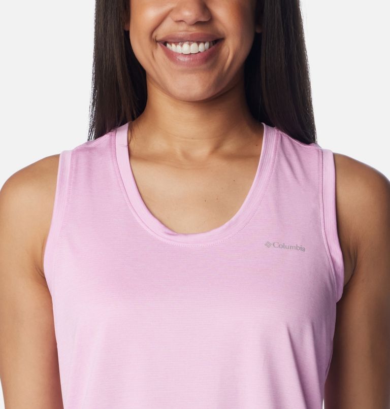 Thumbnail: Women's Columbia Hike Tank, Color: Cosmos Heather, image 4