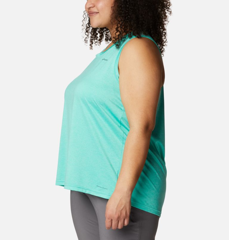 Women's Columbia Hike Tank - Plus Size, Color: Electric Turquoise Heather
