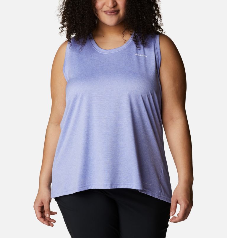 Women's Columbia Hike Tank - Plus Size, Color: Serenity Heather