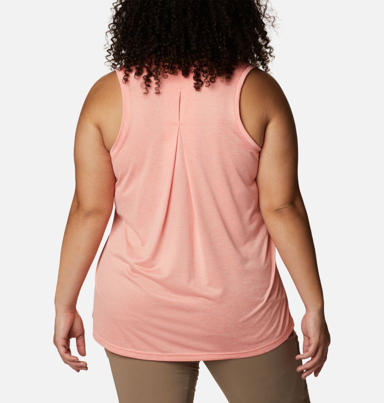 Women's Columbia Hike Tank - Plus Size, Color: Coral Reef Heather
