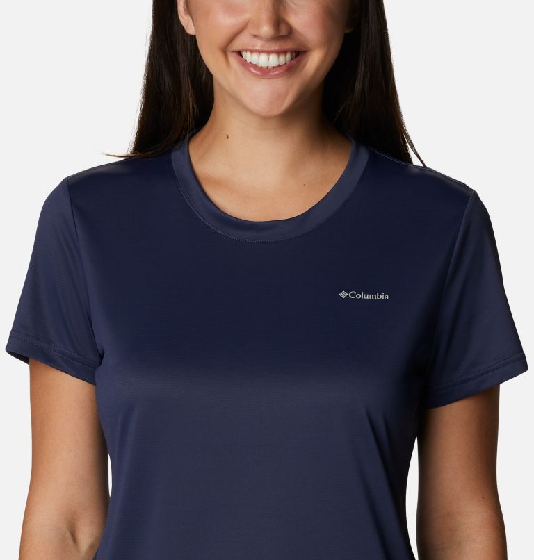 Women's Columbia Hike Short Sleeve Crew Shirt, Color: Nocturnal