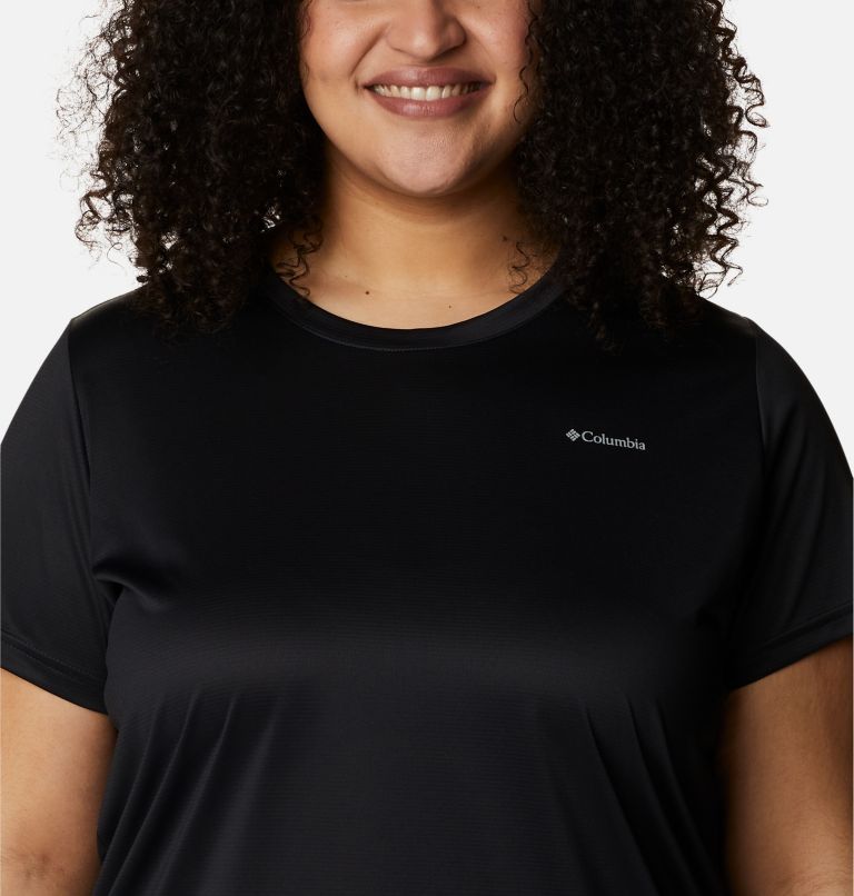 Thumbnail: T-shirt col rond à manches courtes Columbia Hike Femme - Grandes tailles, Color: Black, image 4