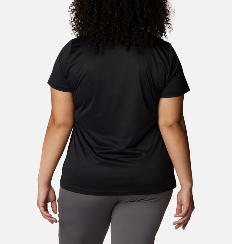 Women's Columbia Hike Short Sleeve Crew Shirt - Plus Size, Color: Black