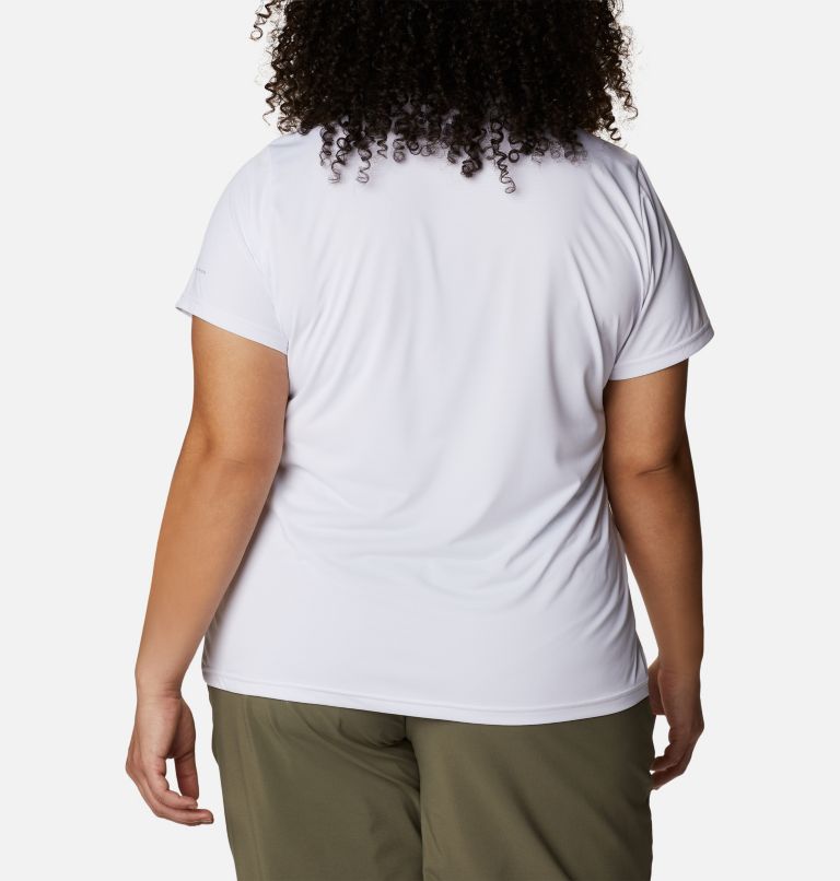 Women's Columbia Hike Short Sleeve Crew Shirt - Plus Size, Color: White, image 2