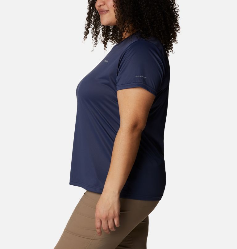 Thumbnail: T-shirt col rond à manches courtes Columbia Hike Femme - Grandes tailles, Color: Nocturnal, image 3