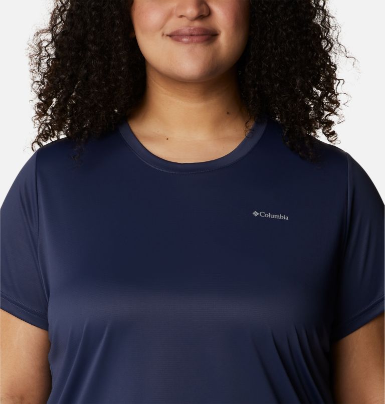 Thumbnail: T-shirt col rond à manches courtes Columbia Hike Femme - Grandes tailles, Color: Nocturnal, image 4