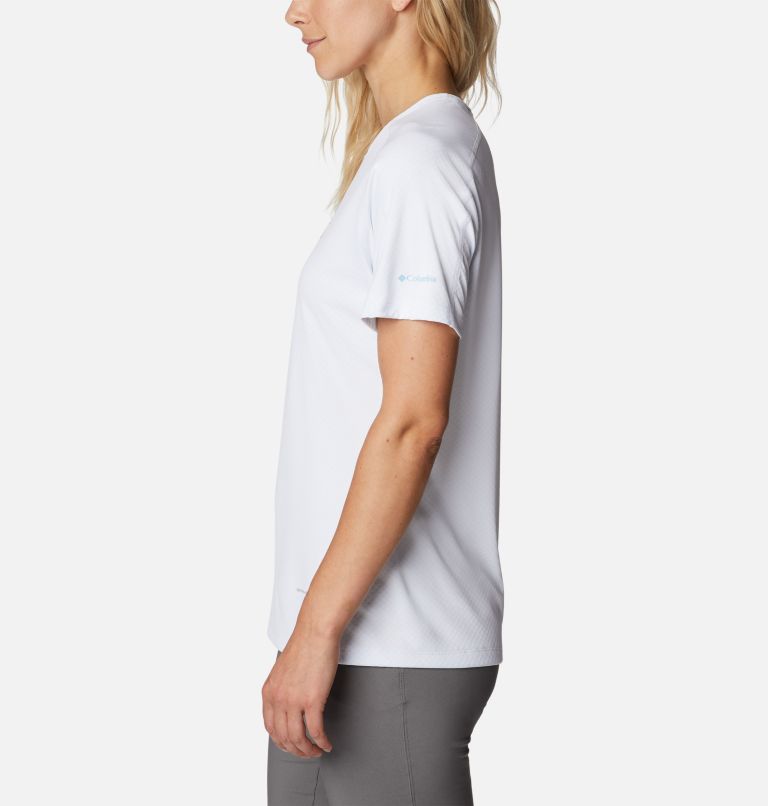 Thumbnail: T-shirt Technique Zero Rules Femme, Color: White, CSC Range Lines Graphic, image 3
