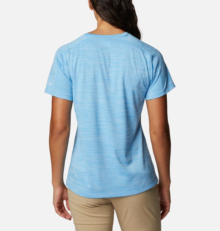 Zero Rules technisches T-Shirt für Frauen, Color: Vista Blue Hthr, CSC Branded Graphic, image 2