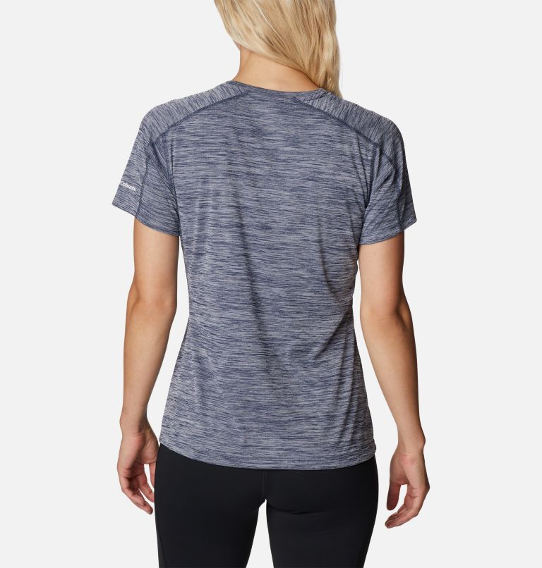 Thumbnail: Zero Rules technisches T-Shirt für Frauen, Color: Nocturnal Hthr, CSC Range Lines Graphic, image 2
