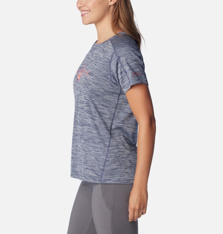 Women's Zero Rules Technical T-Shirt, Color: Nocturnal Heather, Nature Rules, image 3