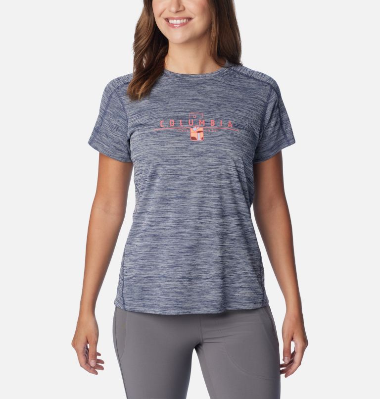 Women's Zero Rules Technical T-Shirt, Color: Nocturnal Heather, Nature Rules, image 1