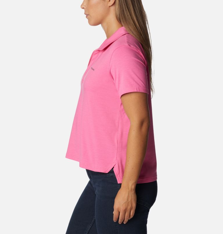 W Sun Trek Polo | 656 | S, Color: Wild Geranium, image 3