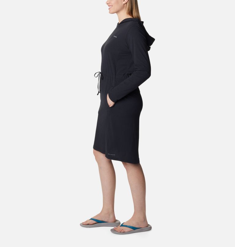 Robe à capuchon Sun Trek Femme, Color: Black, image 3