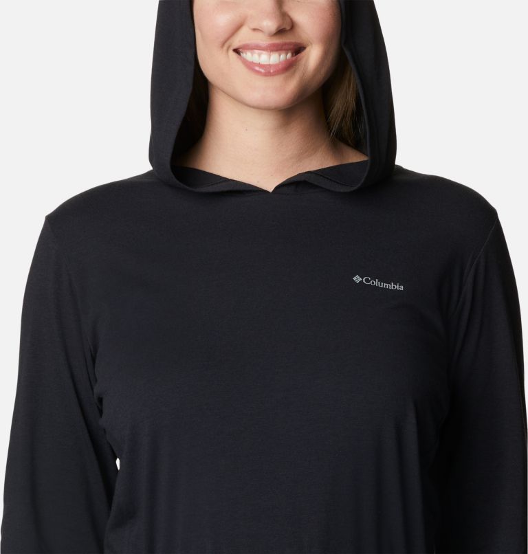 Robe à capuchon Sun Trek Femme, Color: Black, image 4