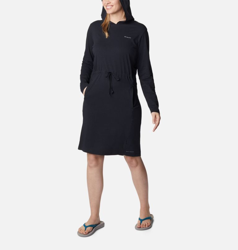 Robe à capuchon Sun Trek Femme, Color: Black, image 5