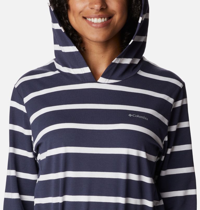 Robe à capuchon Sun Trek Femme, Color: Nocturnal Stripe, image 4