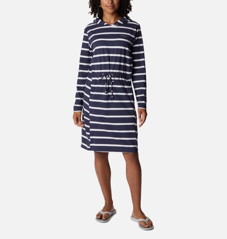 Robe à capuchon Sun Trek Femme, Color: Nocturnal Stripe, image 1