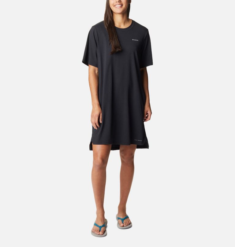 Women's Sun Trek T-Shirt Dress, Color: Black, image 1