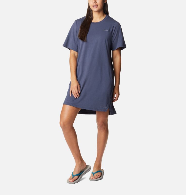 Women's Sun Trek T-Shirt Dress, Color: Nocturnal, image 1