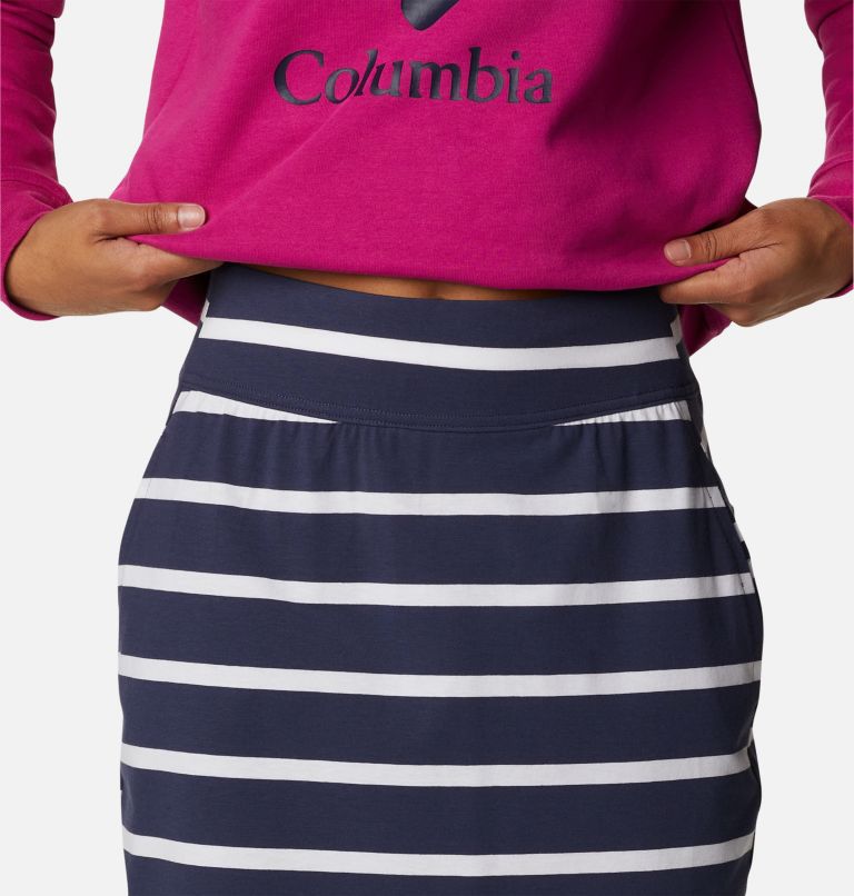 Women's Sun Trek Skirt, Color: Nocturnal Sunrise Stripe