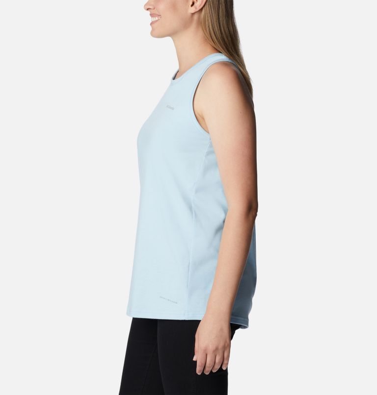 Women's Sun Trek Racerback Tank, Color: Spring Blue, image 3